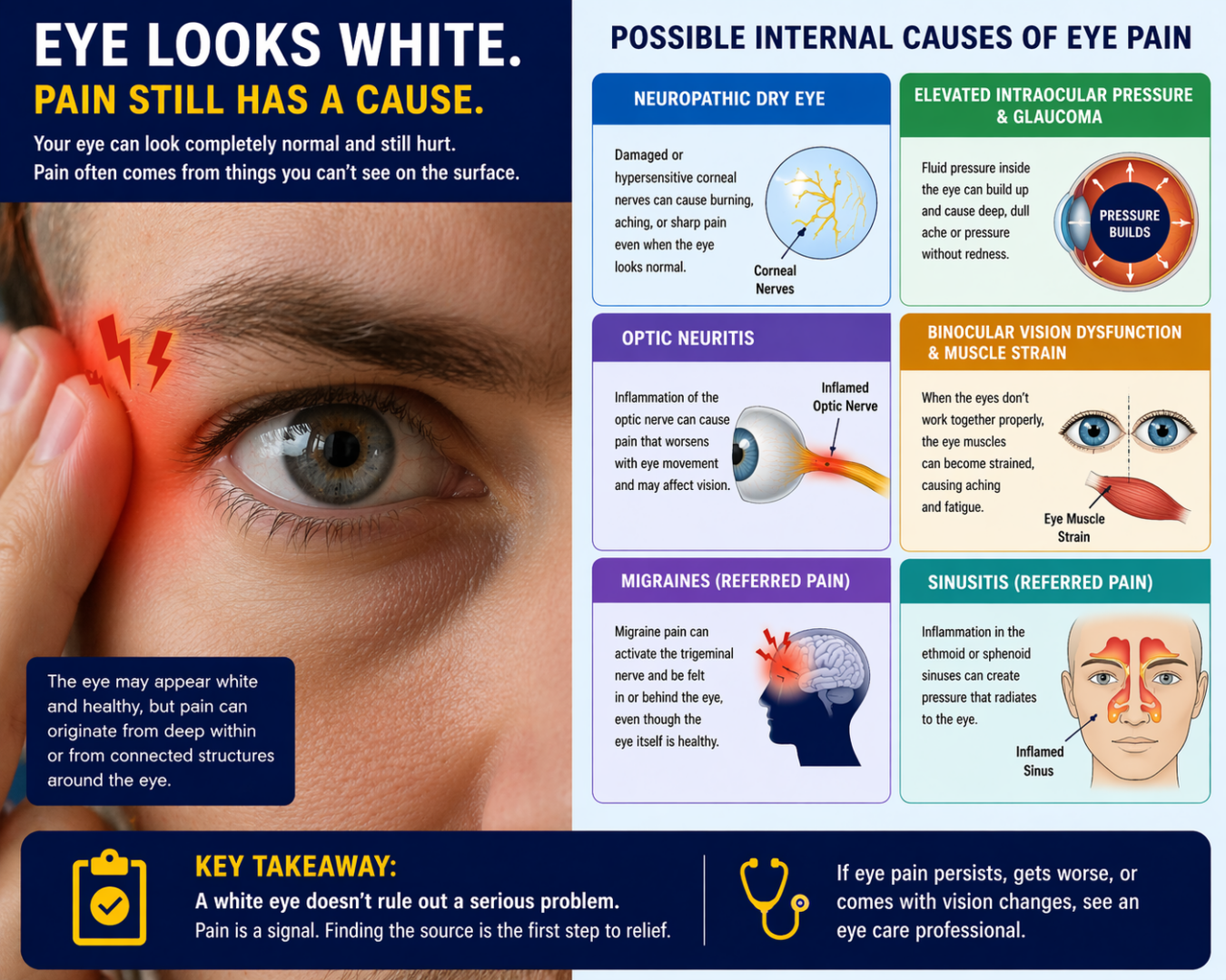 Eye Pain Without Redness: Causes & When to Act